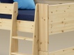Detská vyvýšená posteľ so šmykľavkou Dany 90x200 cm - masív