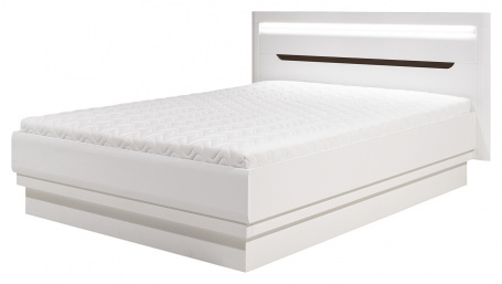 Manželská posteľ Irma 160x200cm - biela/wenge