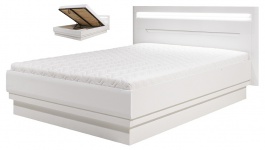 Manželská posteľ Irma 180x200cm s úložným priestorom - biela