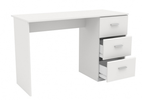 Písací stôl s šuplíky Space-biela