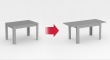 Jedálenský stôl s rozkladaním REA Table 2 - rozkladanie