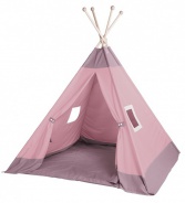 Veľký textilný stan TEEPEE 158x210cm - ružová