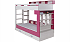 Detské poschodové postele s úložným priestorom