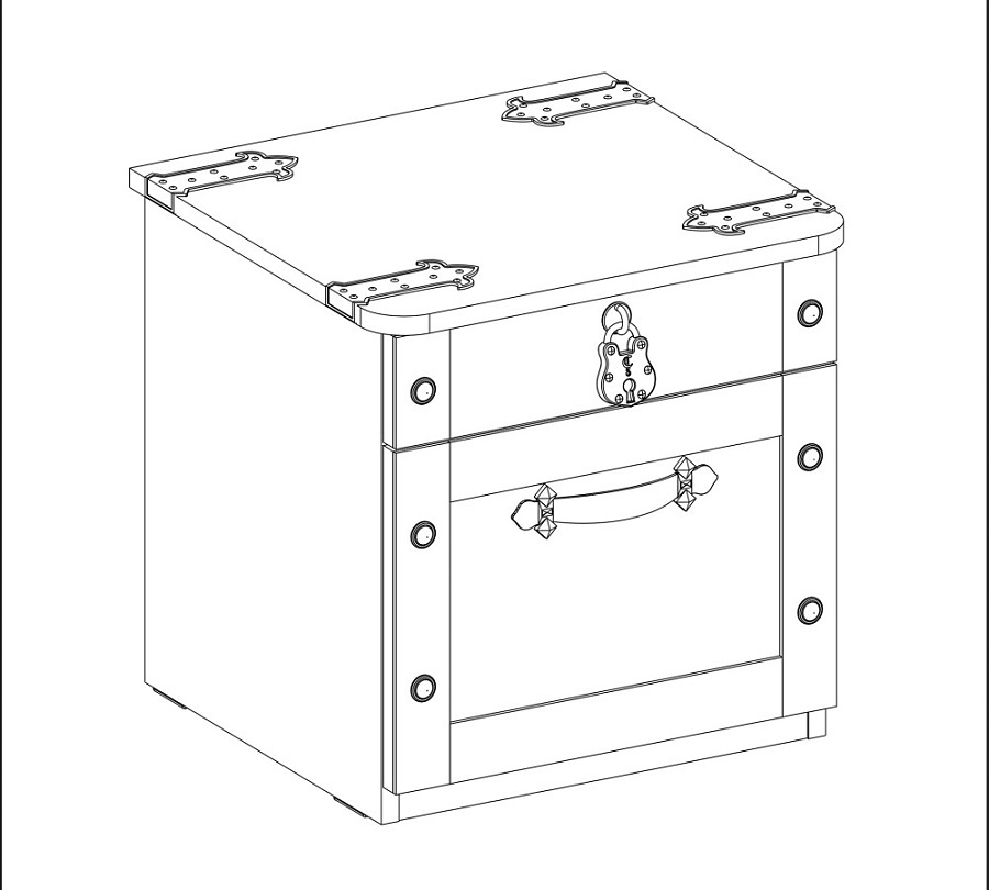 Detský nočný stolík jack - dub lancelot.

 

Úložný priestor nájdete v dvoch zásuvkách.

 

Zbožňuje vaše dieťa hranie na pirátov?

 

Dizajn stolíka je starostlivo prepracovaný do najmenších detailov.

 

Kolekcia Jack je vyrobená v zaujímavom dubovom dekore lancelot v kombinácii s originálnymi potlačami pirátskej tematiky.

 

Všetok nábytok patriaci do kolekcie Jack nájdete nižšie v súvisiacich produktoch.