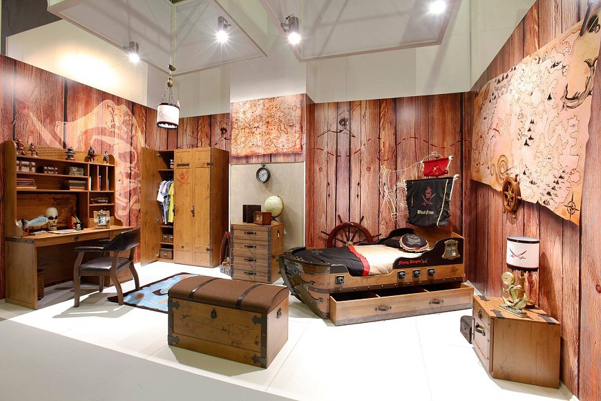 Detská posteľ jack 90x190cm v tvare lode s úložným priestorom - dub.

 

Máte doma snílka, ktorý sa chce stať pánom morí?

 

Zbožňuje váš malý kapitán hranie na pirátov?

 

Trápi vás nedostatok miesta v detskej izbe?

 

Ložná plocha postele je 90x190cm.

 

K posteli je možné zaobstarať aj vyobrazené obliečky alebo prehoz. 

 

Kolekcia Jack je vyrobená v zaujímavom dubovom dekore lancelot v kombinácii s originálnymi potlačami pirátskej tematiky.

 

Všetok nábytok patriaci do kolekcie Jack a vhodné matrace nájdete nižšie v súvisiacich produktoch.