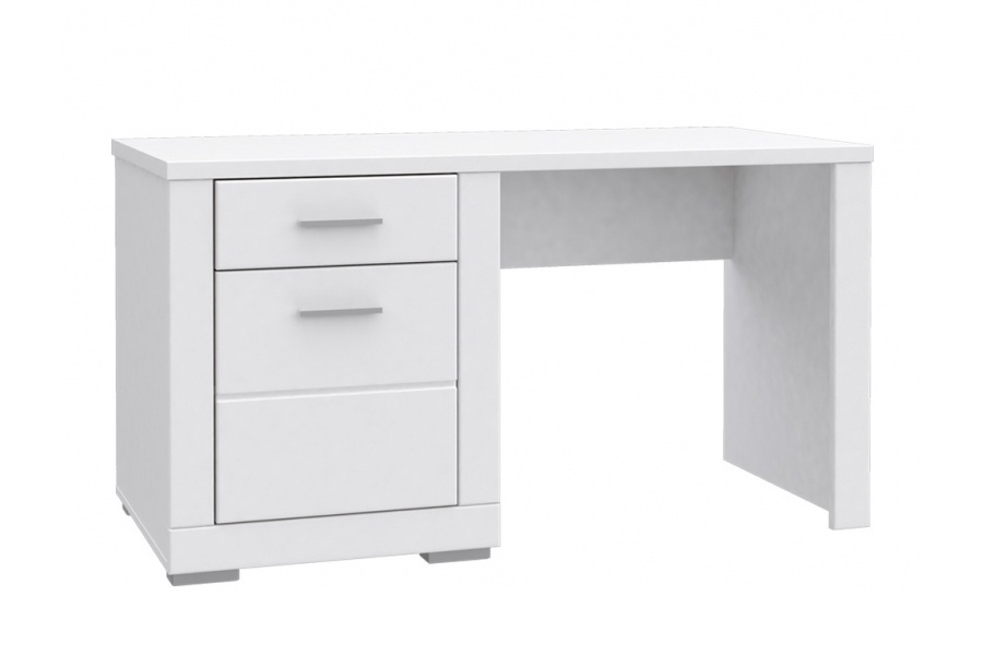 Písací stôl snow.

 

Zostava sa vyznačuje moderným vzhľadom s čistými líniami, ktorý podčiarkujú pozdĺžne kovové úchytky.