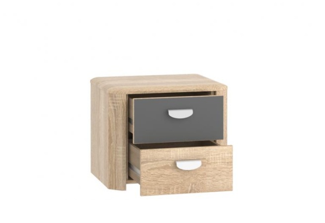 Nočný stolík yoop - dub sonoma / šedý antracit.

 

Detská izba Yoop je dodávaný v neutrálnom dezéne dub sonoma a sivý antracit, je teda vhodný pre dievčatá i chlapcov.

 

 