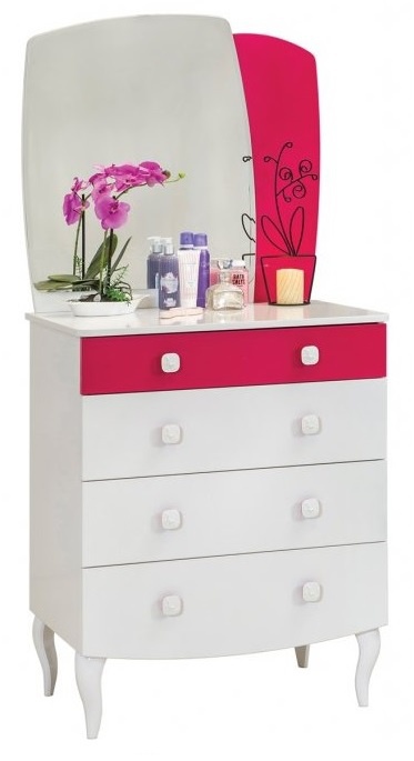 Detská zásuvková komoda rosie so zrkadlom - biela/rubínová.

 

Komoda Rosie sa môže pochváliť štyrmi priestrannými zásuvkami a zrkadlom, u ktorého sa môže aj malá parádnica vyblázniť.

 

Komoda bielej farby vo vysokom lesku obohatená o rubínovú farbu sa javí nadčasovým štýlom a nadchne tak každú dievča.

 

Zásuvková komoda Rosie je vyrobená z kvalitného lamina, ktorého veľkou prednosťou je dobrá odolnosť proti poškodeniu a jednoduchá údržba.

 

Všetok nábytok patriaci do kolekcie Rosie nájdete nižšie v súvisiacich produktoch.