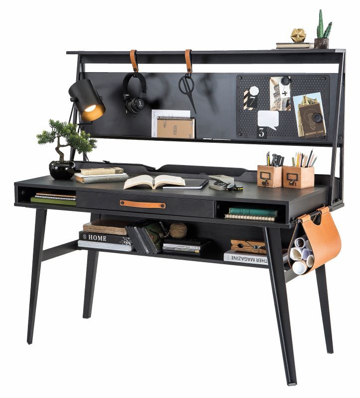 Veľký písací stôl nebula - sivá/čierna.

 

Pod pracovnou doskou nájdeme v prostrednej časti priestrannú úzku zásuvku, ktorej šírka zodpovedá 1/2 šírky pracovnej dosky, zdobenou úchytkou z hnedej ekokože.

 

V zadnej časti hornej dosky nás stôl poteší ďalšími úložnými priestormi.

 

Na tento písací stôl vám môžeme odporučiť nadstavec, ktorý nájdete v súvisiacich produktoch nižšie.

 

Rozmery veľkého písacieho stola Nebula sú 134x80x62cm (š, v, h)

 

Všetok nábytok patriaci do kolekcie Nebula nájdete nižšie v súvisiacich produktoch.