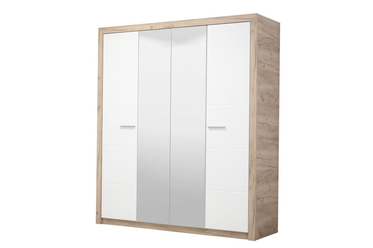 Štvordverová šatníková skriňa so zrkadlami shine - dub sivý/biela.

 

Je známa vec, že zrkadlo opticky rozširuje priestor.

 

Rozmery štvordverovej šatníkovej skrine so zrkadlami Shine sú 179,5x204x55,5cm (š, v, h)

 

Všetok nábytok patriaci do kolekcie Shine nájdete nižšie v súvisiacich produktoch.