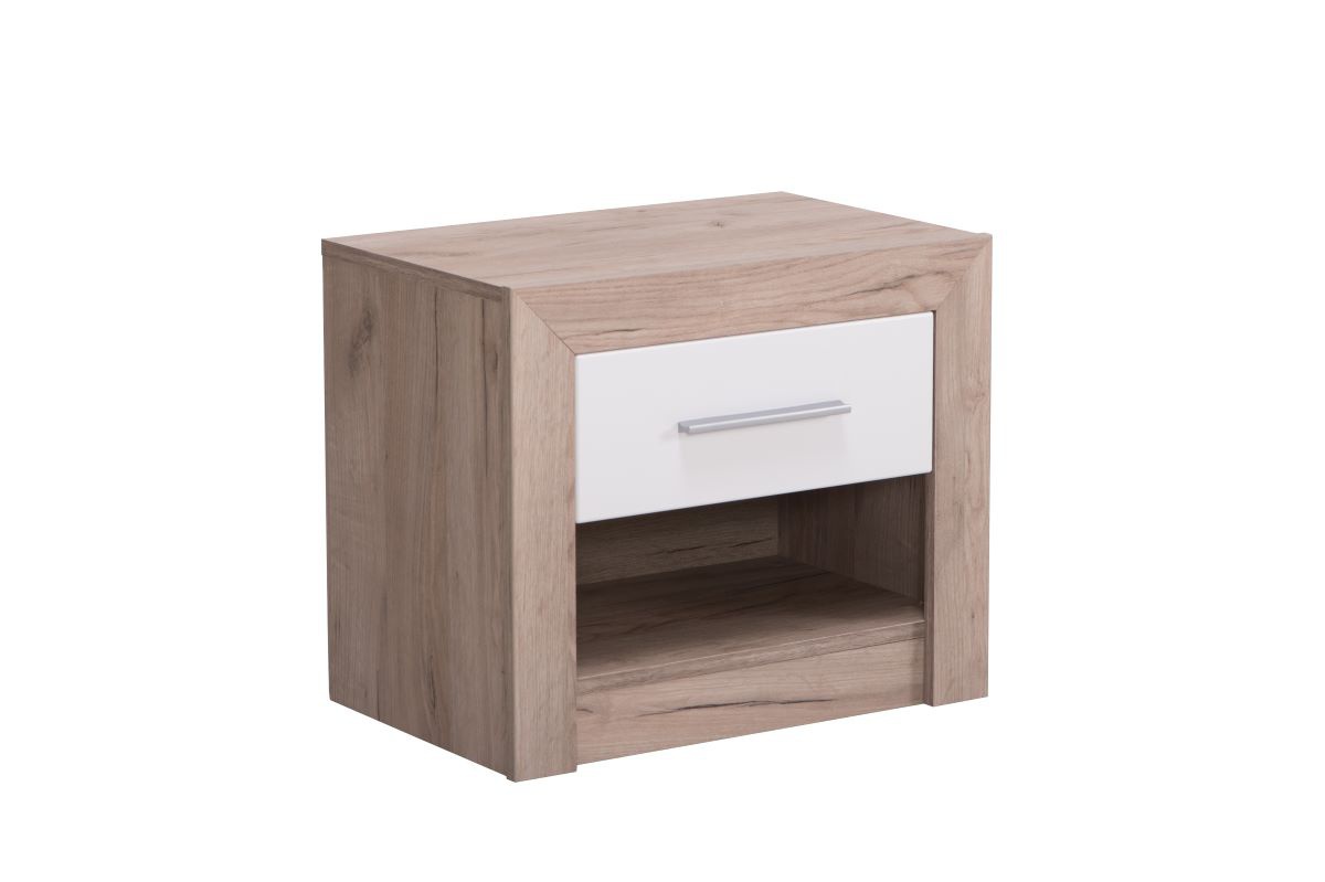 Nočný stolík so zásuvkou shine - dub sivý/biela.

 

Rozmery nočného stolíka Shine sú 53x46x35cm (š, v, h)

 

Všetok nábytok patriaci do kolekcie Shine nájdete nižšie v súvisiacich produktoch.