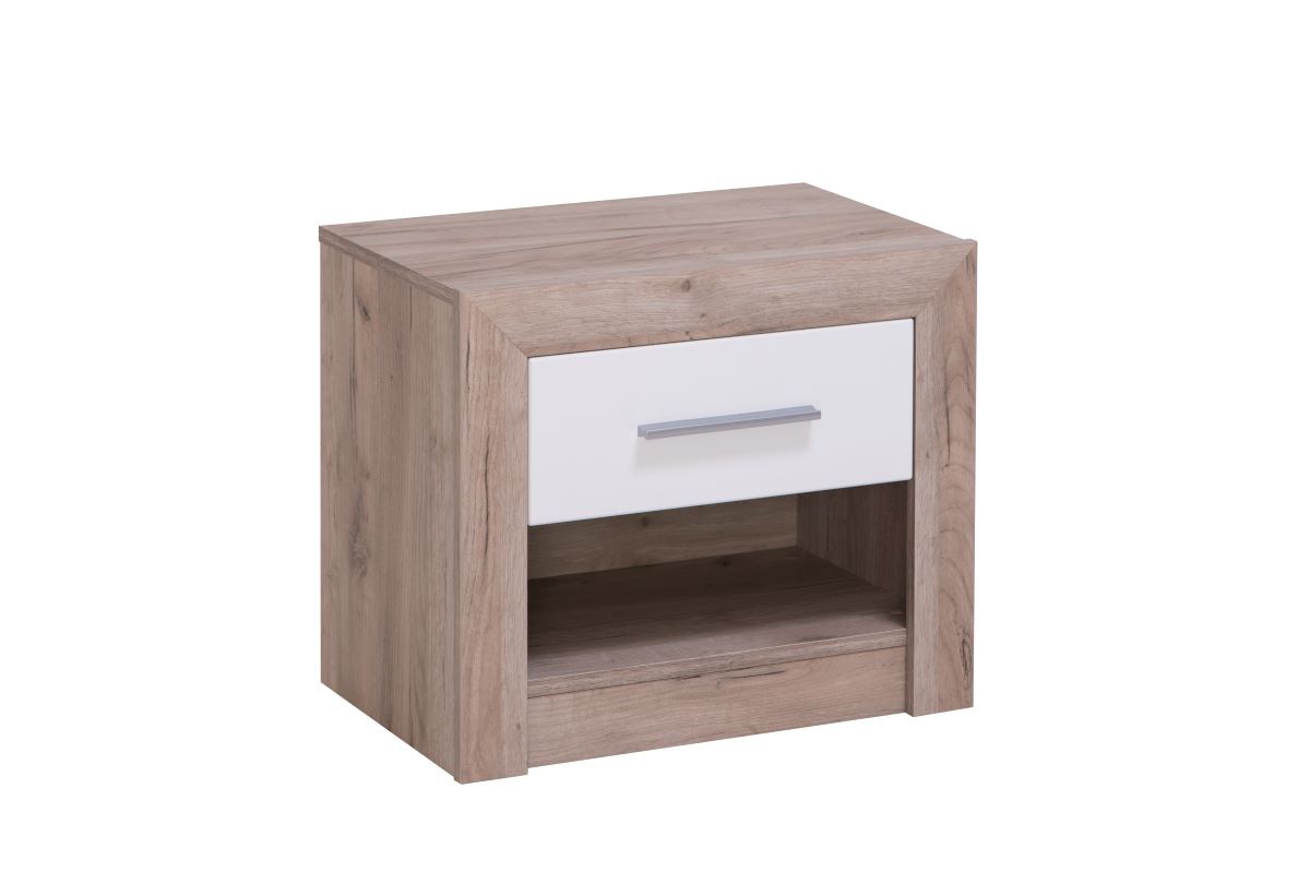 Nočný stolík so zásuvkou shine - dub sivý/biela.

 

Rozmery nočného stolíka Shine sú 53x46x35cm (š, v, h)

 

Všetok nábytok patriaci do kolekcie Shine nájdete nižšie v súvisiacich produktoch.