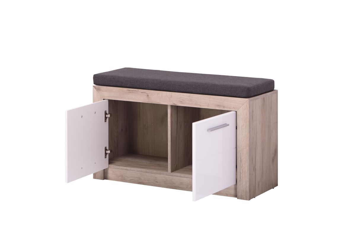 Lavica s úložným priestorom a sedákom shine - dub sivý/biela.

 

Rozmery lavice s úložným priestorom a sedákom Shine sú 93x55,5x35cm (š, v, h)

 

Všetok nábytok patriaci do kolekcie Shine nájdete nižšie v súvisiacich produktoch.