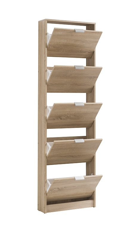 Výklopný botník 5-dvierkový felix - dub sonoma.

 

Zadná časť botníku je otvorená, vďaka čomu zaisťuje odvetrávanie, čo je žiaduce najmä v letnom období, kedy sa nám chodidla v obuvi potí.

 

Výklopné botníky Felix v inej veľkosti a farebnom prevedení nájdete nižšie v súvisiacich produktoch.