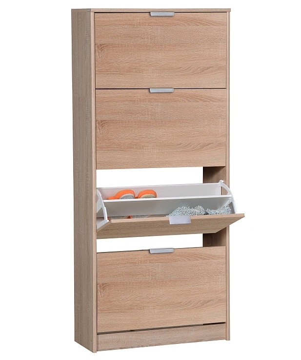 Výklopný botník 4-dvierkový vincent - dub sonoma.

 

Dizajn botníku je v modernom dekore dub sonoma a je vybavený plastovými úchytkami.

 

Všetky botníky patriaci do kolekcie Vincent nájdete nižšie v súvisiacich produktoch.