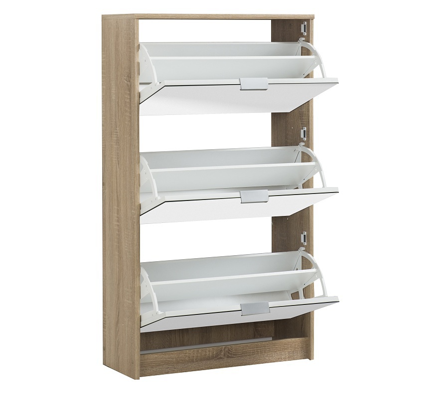 Zostava výklopných botníkov so zrkadlom vincent - dub sonoma.

 

Dizajn botníkov je v modernom dekore dub sonoma a botníky sú opatrené plastovými úchytkami.

 

Všetky botníky patriaci do kolekcie Vincent nájdete nižšie v súvisiacich produktoch.