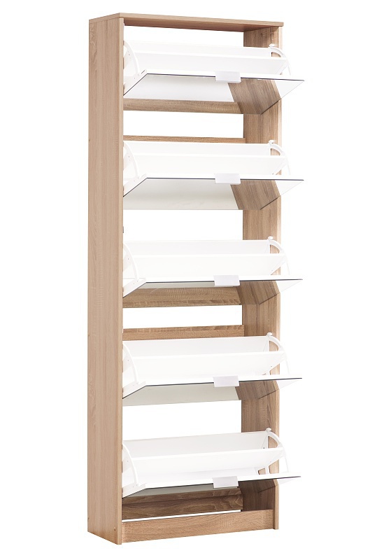 Zostava výklopných botníkov so zrkadlom vincent - dub sonoma.

 

Dizajn botníkov je v modernom dekore dub sonoma a botníky sú opatrené plastovými úchytkami.

 

Všetky botníky patriaci do kolekcie Vincent nájdete nižšie v súvisiacich produktoch.