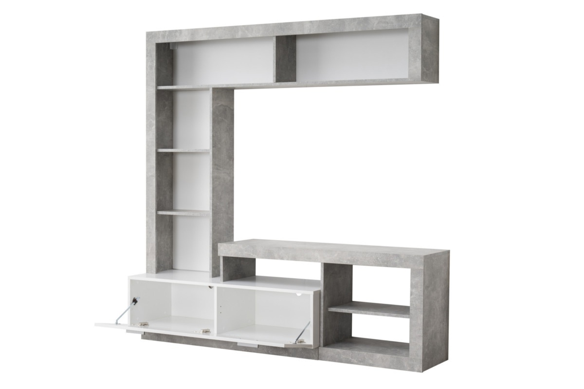 Obývacia stena jonas - beton/biela.

 

Dominantné miesto je tu vyhranené televízii, ktorá tu bude skvele vyzerať ako stojaci, tak zavesená na stene. Uzatvárateľná priehradka v bielom prevedení sa vám bude dobre otvárať pomocou štíhlych šedých úchytiek.

 

Rozmery obývacej steny Jonas sú 170,5x170,5x41,5cm (š, v, h)

 

Ďalšie typy obývacích stien a ostatné súvisiace produkty nájdete v zozname nižšie.