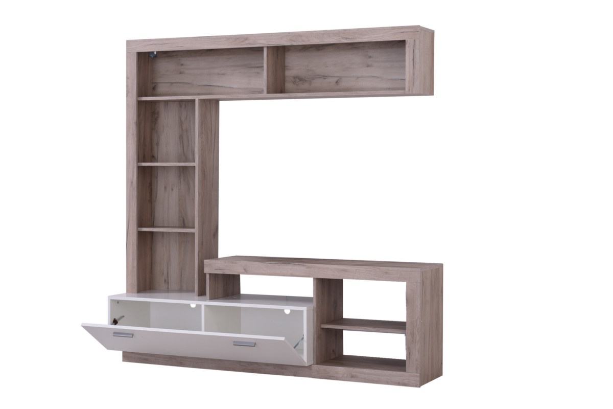 Obývacia stena jonas - dub sivý/biela.

 

Dominantné miesto je tu vyhranené televízii, ktorá tu bude skvele vyzerať ako stojaci, tak zavesená na stene. Uzatvárateľná priehradka v bielom prevedení sa vám bude dobre otvárať pomocou štíhlych šedých úchytiek.

 

Rozmery obývacej steny Jonas sú 170,5x170,5x41,5cm (š, v, h)

 

Ďalšie typy obývacích stien a ostatné súvisiace produkty nájdete v zozname nižšie.