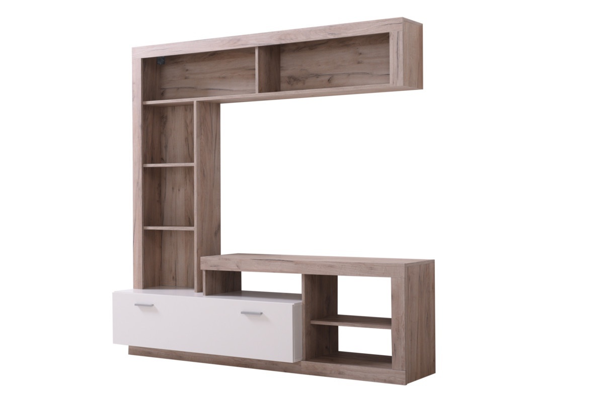 Obývacia stena jonas - dub sivý/biela.

 

Dominantné miesto je tu vyhranené televízii, ktorá tu bude skvele vyzerať ako stojaci, tak zavesená na stene. Uzatvárateľná priehradka v bielom prevedení sa vám bude dobre otvárať pomocou štíhlych šedých úchytiek.

 

Rozmery obývacej steny Jonas sú 170,5x170,5x41,5cm (š, v, h)

 

Ďalšie typy obývacích stien a ostatné súvisiace produkty nájdete v zozname nižšie.