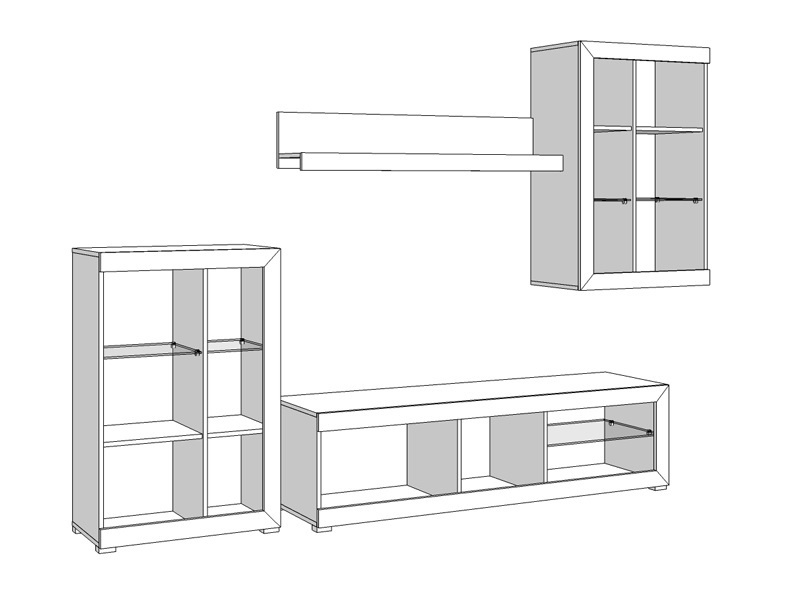 Obývacia stena jonah - biela/betón.

 

Televízny stolík sa skladá z výklopných dvierok a otvoreného priestoru s presklenou policou.

 

Stena je vyrobená z kvalitného lamina hrúbky 16mm, ktoré poteší nenáročnou údržbou a odolnosťou proti poškodeniu a vlhkosti.

 

Obývaciu stenu Jonah v inom farebnom prevedení nájdete nižšie v súvisiacich produktoch.