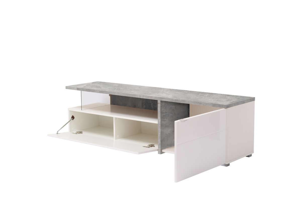 Televízny stolík drago - beton/biela.

 

Pod priestrannou hornou doskou v dekore betónu sa nechází otvorená police.

 

Rozmery televízneho stolíku Drago sú 160,5x44,5x40cm (š, v, h)

 

Ďalšiu inšpiráciu pre zariadenie obývacej izby nájdete v súvisiacich produktoch nižšie.