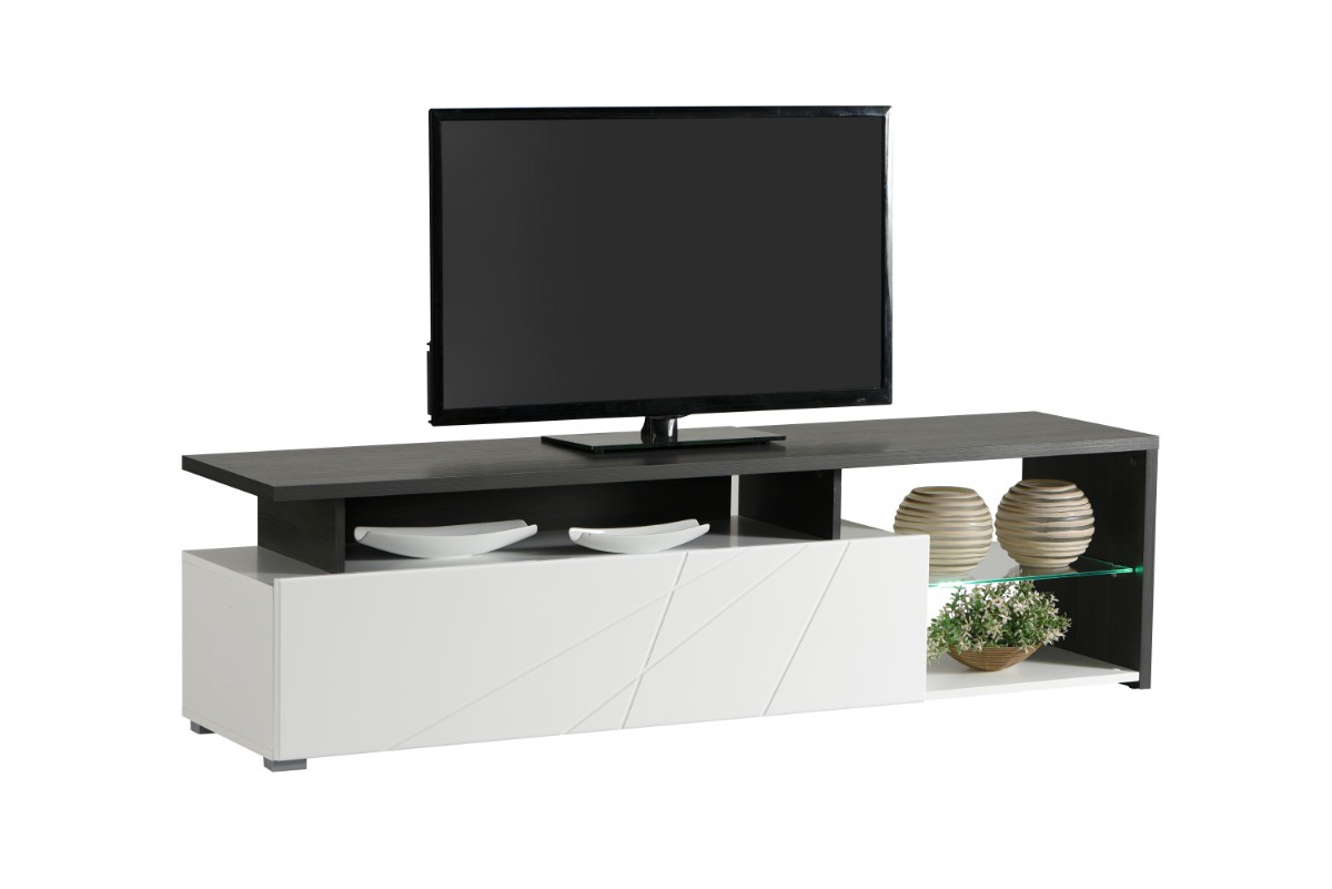 Televízny stolík alaric - biela/dub čierny.

 

Horná doska stolíka nájde využitie ako stojan pod televízor.

 

Televízny stolík Alaric v inom farebnom prevedení nájdete nižšie v súvisiacich produktoch spolu s ďalšími tipy na nábytok do obývacej izby.