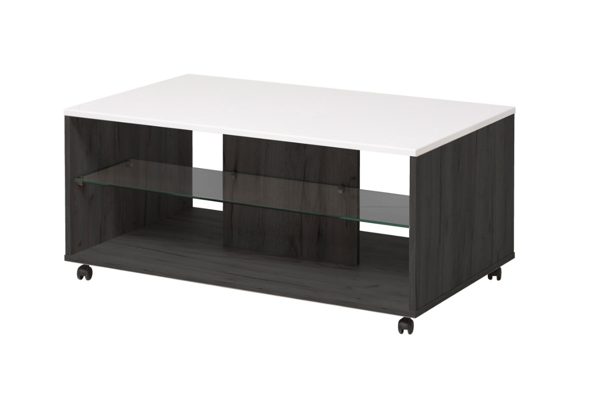 Konferenčný stolík carter - dub čierny/biela.

 

Okrem praktického využitia plní aj funkciu štýlovú.

 

Konferenčný stolík Carter v inom farebnom prevedení nájdete nižšie v súvisiacich produktoch spolu s ďalšími tipy na nábytok do obývacej izby.