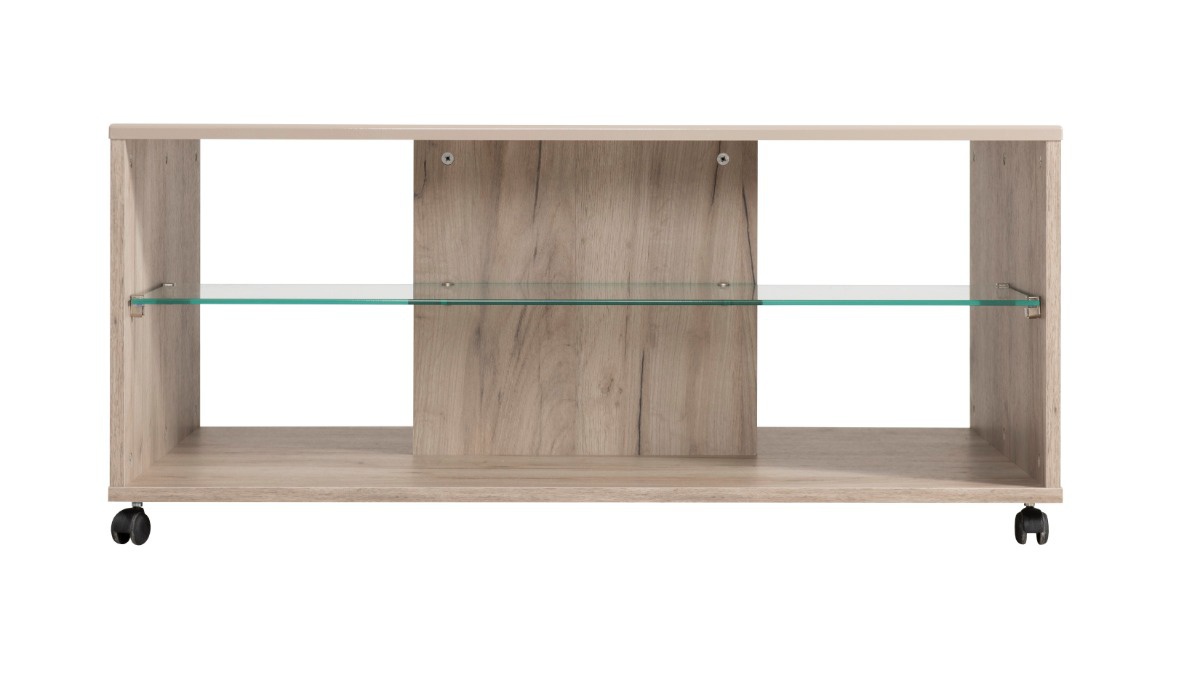 Konferenčný stolík brady - dub šedý/béžová.

 

Stolík je vybavený kolieskami, ktoré umožňujú ľahkú a nenamáhavú manipuláciu.

 

V súvisiacich produktoch nižšie nájdete ďalšie tipy na nábytok do obývacej izby.