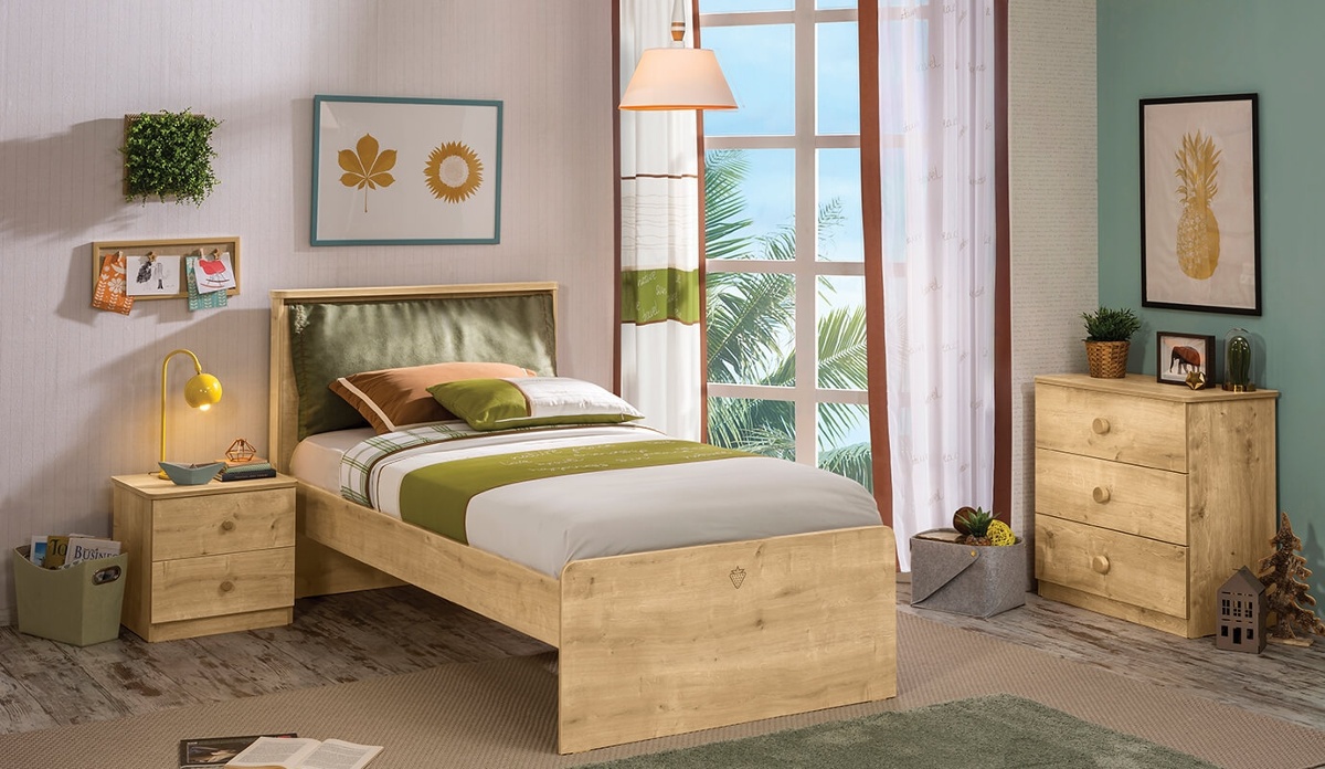 Detská posteľ s vankúšom cody 100x200cm - dub svetlý.

 

Ložná plocha lôžka je 100x200cm.

 

Všetok nábytok patriaci do kolekcie Cody nájdete nižšie v súvisiacich produktoch.

 

Krátka videoukážka vám priblíži kolekciu Cody.

 