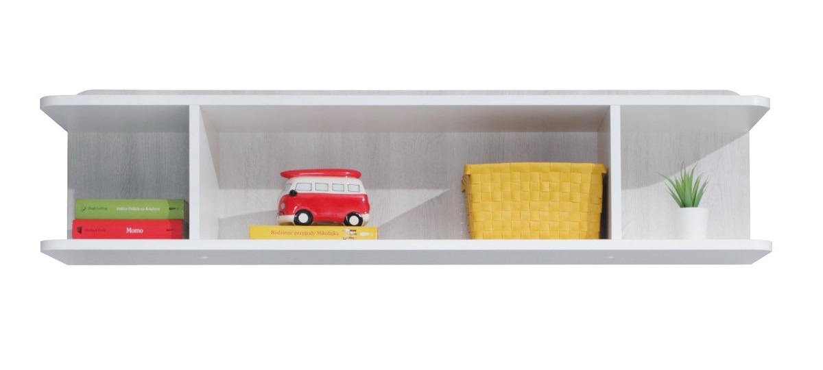 Moderná pracovňa beta - biela/dub wilton/šedá.

 

U písacieho stola budete tráviť veľa času a oceníte tak priestrannú pracovnú dosku.

 

Materiál pre výrobu je lamino s hrúbkou 16mm, medzi ktorého vlastnosti patrí odolnosť proti krátkodobé vlhkosti a oderu.

 

Moderná pracovňa Beta sa skladá z týchto prvkov:


	Písací stôl Beta - 125x86x55cm (š, v, h)
	Šatníková skriňa Beta - 80x190x50cm (š, v, h)
	Knižnica Beta - 45x190x40cm (š, v, h)
	Regál Beta - 45x190x40cm (š, v, h)
	Kombinovaná komoda Beta - 110x100x40cm (š, v, h)
	Polica na stenu Beta - 120x31x25cm (š, v, h)


 

Všetok nábytok patriaci do kolekcie Beta nájdete nižšie v súvisiacich produktoch.