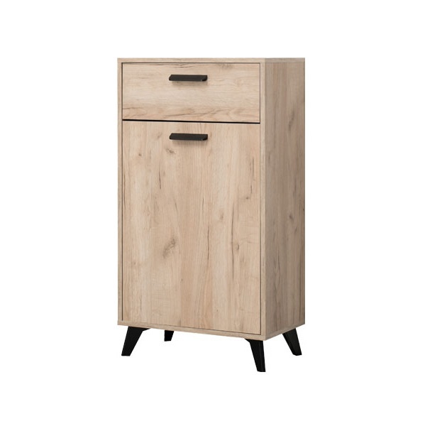 Predsieňová zostava taylor - dub sivý/čierna.

 

Predsieňová zostava Taylor sa skladá z týchto dielov:

- skrine (53,5x192x35cm - š, v, h)

- lavice (68x52,5x35cm - š, v, h)

- vešiakový panel (67x137x19,5cm - š, v, h)

- skrinka (53,5x100,5x35cm - š, v, h)

- zrkadlo (54,5x80,5x2cm - š, v, h)

 

Šatník Taylor je dverová, vnútri vybavená hornou policou, pod ktorou je kovový výsuvný vešiak na kabáty.

 

Ak vás nábytok Taylor zaujal, pozrite sa do súvisiacich produktov, kde sú zobrazené ďalšie prvky z tejto rady.