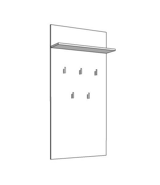 Predsieňová zostava taylor - dub sivý/čierna.

 

Predsieňová zostava Taylor sa skladá z týchto dielov:

- skrine (53,5x192x35cm - š, v, h)

- lavice (68x52,5x35cm - š, v, h)

- vešiakový panel (67x137x19,5cm - š, v, h)

- skrinka (53,5x100,5x35cm - š, v, h)

- zrkadlo (54,5x80,5x2cm - š, v, h)

 

Šatník Taylor je dverová, vnútri vybavená hornou policou, pod ktorou je kovový výsuvný vešiak na kabáty.

 

Ak vás nábytok Taylor zaujal, pozrite sa do súvisiacich produktov, kde sú zobrazené ďalšie prvky z tejto rady.