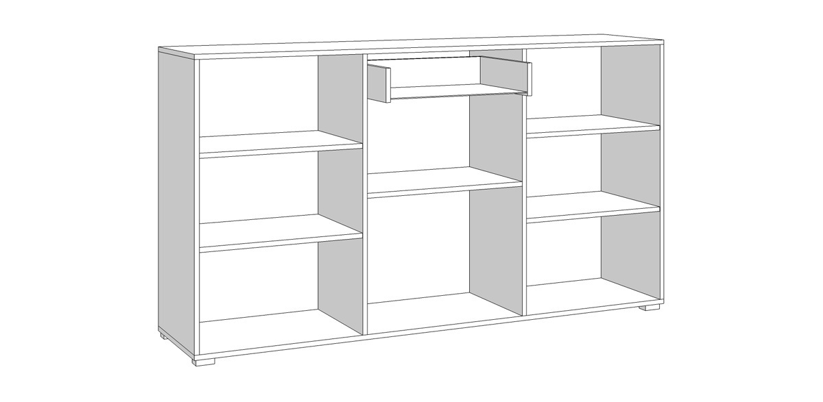 Obývacia zostava s osvetlením heber - biela/čierna.

 

Obývacia zostava Heber sa skladá z týchto dielov: 

- vitrína vysoká s osvetlením (58x190x35cm - š, v, h)

- vitrína široká s osvetlením (87,5x124x35cm - š, v, h)

- televízny stolík s osvetlením (150x49,5x41,5cm - š, v, h)

- nástenná polica (120x22x19,5cm - š, v, h)

- komoda (173x96,5x41,5cm - š, v, h)

 

Do širokej vitríny pohodlne umiestnite dekorácie, knihy alebo iné doplnky.

 

Kolekcia Heber je variabilný, tzn.
