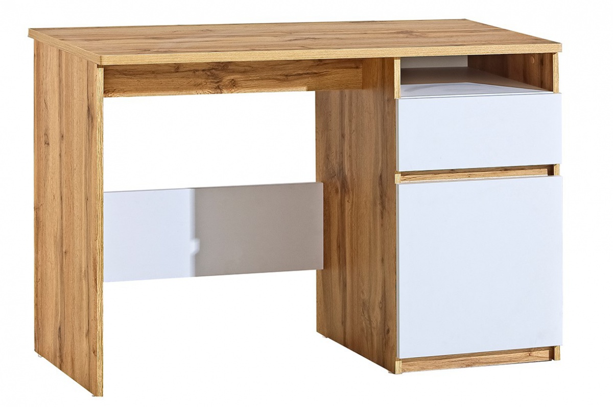 Detský písací stôl liana - biela/dub wotan.

 

Povrch je ľahko umývateľný a bez zápachu.

 

Rozmery detského písacieho stola Liana sú 120x79,5x52cm (š, v, h) 

 

Všetok nábytok z kolekcie Liana nájdete nižšie v súvisiacich produktoch.