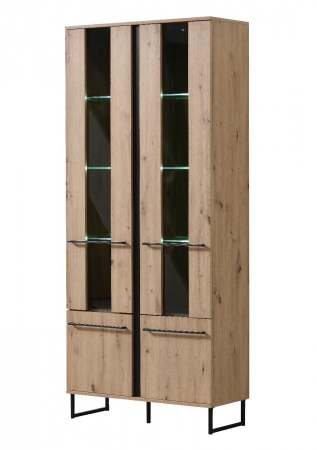 Vysoká vitrína s osvetlením nathan - dub artisan/čierna.

 

Pokiaľ chcete obývaciu izbu oživiť nábytkom v prírodnom odtieni, odporúčame kolekciu Nathan, ktorá vás svojím prevedením nesklame a zútulnia vašu domácnosť.