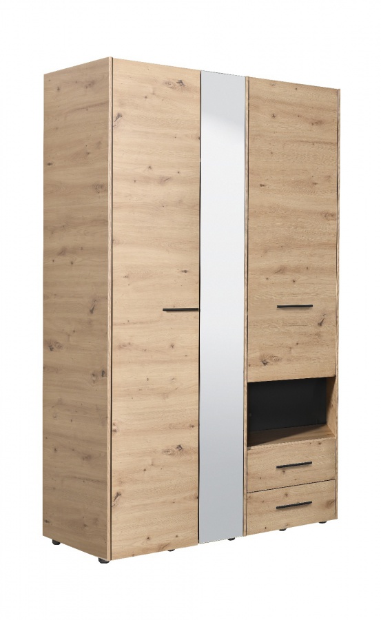 Šatníková skriňa so zrkadlom samuel 3d - dub artisan.

 

Ak sa vám skriňa zapáčila, ale nepasuje vám farba, ponúkame túto kolekciu aj v ďalších dvoch odtieňoch, ktoré nájdete nižšie, v súvisiacich produktoch.