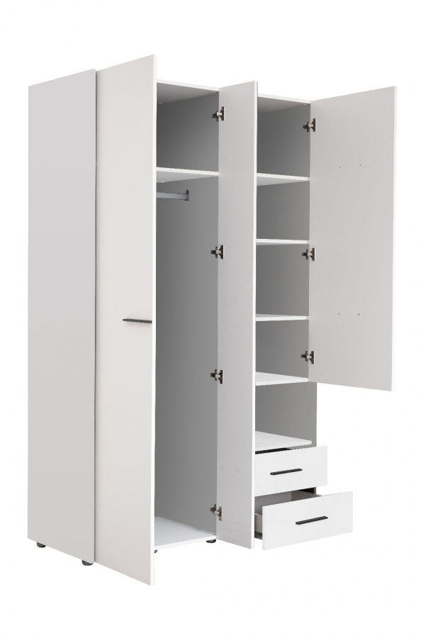 Šatníková skriňa so zrkadlom samuel 3d - biela.

 

Ak sa vám skriňa zapáčila, ale nepasuje vám farba, ponúkame túto kolekciu aj v ďalších dvoch odtieňoch, ktoré nájdete nižšie, v súvisiacich produktoch.