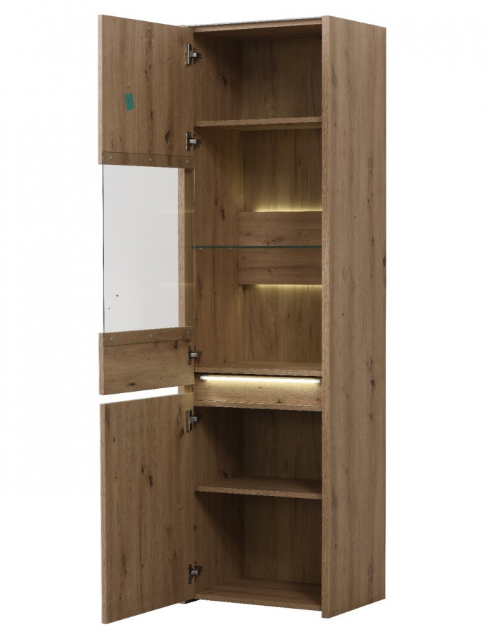 Vysoká vitrína embra - dub artisan/biely lesk.

 

Ak hľadáte nábytok, ktorý má dekor dreva a zároveň moderný dizajn, je kolekcia Embra výborným tipom.