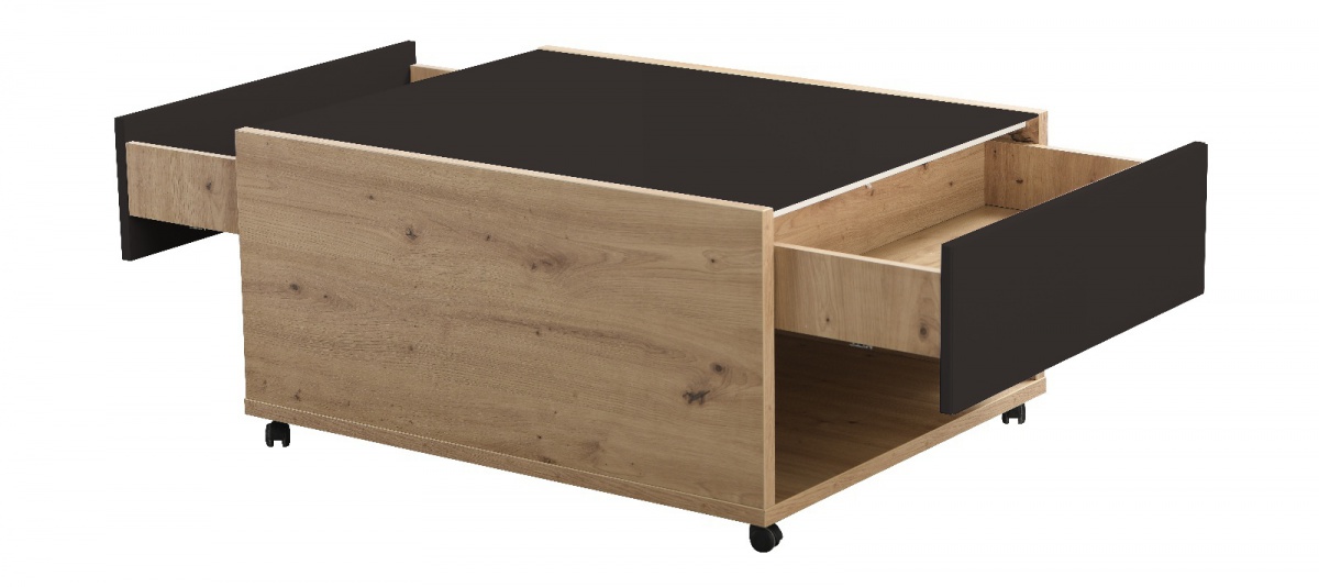 Konferenčný stolík embra - dub artisan/čierny lesk.

 

Ak hľadáte nábytok, ktorý má dekor dreva a zároveň moderný dizajn, je kolekcia Embra výborným tipom.