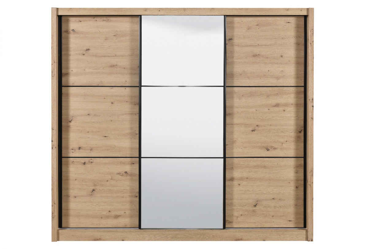 Šatníková skriňa s posuvnými dvermi a zrkadlem debby 245 - dub artisan.

 

V súvisiacich produktoch nižšie, nájdete všetko z kolekcie Debby.