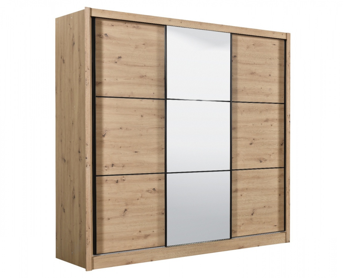 Šatníková skriňa s posuvnými dvermi a zrkadlem debby 245 - dub artisan.

 

V súvisiacich produktoch nižšie, nájdete všetko z kolekcie Debby.