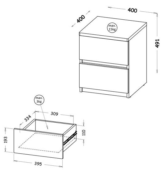 Zásuvkový nočný stolík liana - biela/dub wotan.

 

Povrch je ľahko umývateľný a bez zápachu.

 

Rozmery zásuvkového nočího stolíku Liana sú 40x49x40cm (š, v, h)

 

Všetok nábytok z kolekcie Liana nájdete nižšie v súvisiacich produktoch.