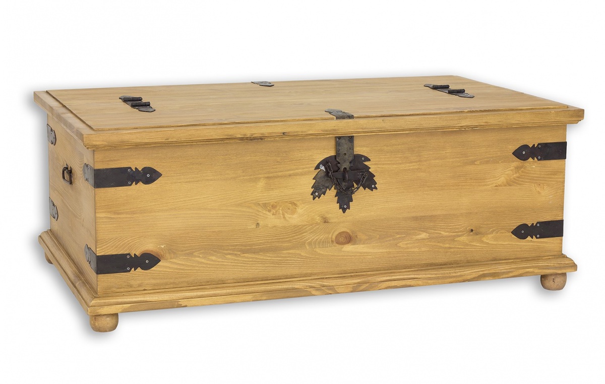 Rustikálna truhla sedliacka cos 04 - k02 tmavá borovica.