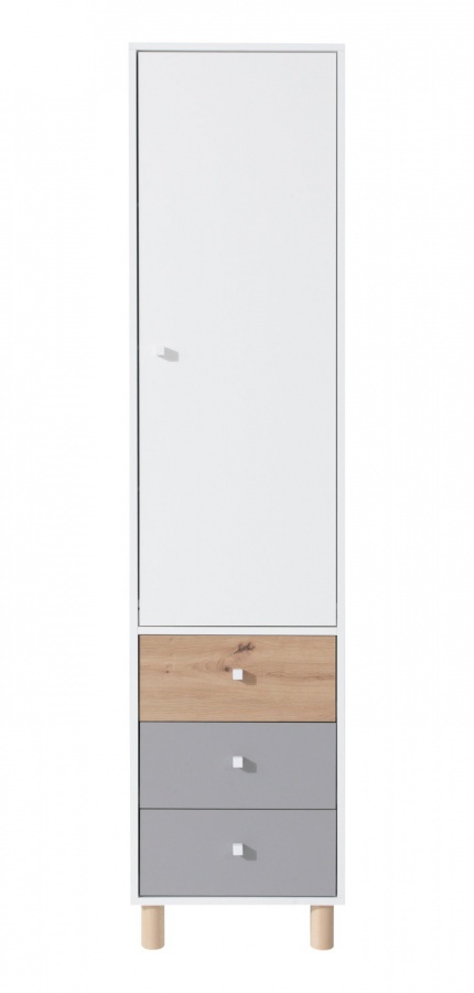 Skriňa so zásuvkami rasmus 1d - biela/sivá/dub artisan.

 

Rozmery skrine so šuplíkmi 1D Rasmus sú 45x190x40cm (š, v, h).

 

V kombinácii s posteľou, písacím stolom, komodou a ďalšími prvkami z tejto kolekcie, vytvoríte krásnu a vzdušnú zostavu.

 

Zapáčila sa vám kolekcia Rasmus?