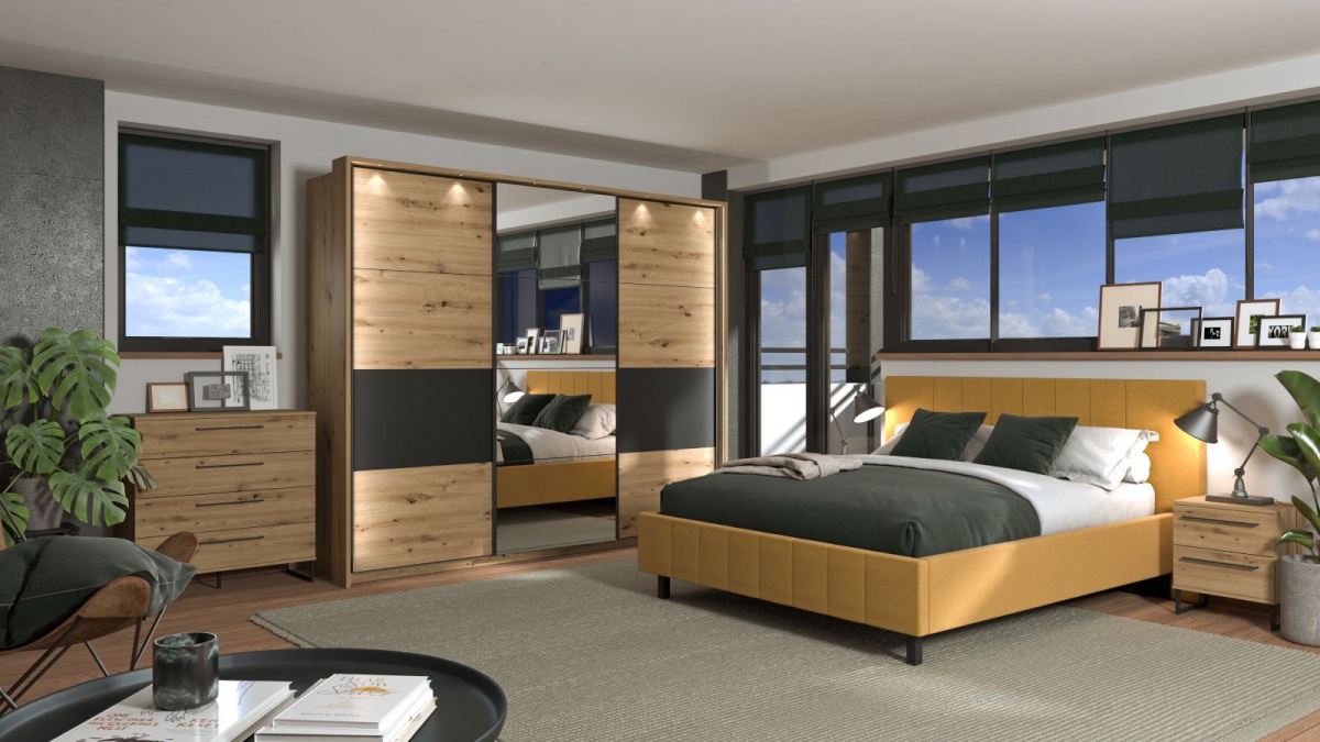 Manželská posteľ 160x200cm camilla - žltá/čierné nohy.

 

Matrac ani rošt nie sú súčasťou, môžete si teda po postele umiestniť svoj vlastný vrátane matracov, poprípade v odporúčaných produktoch nižšie nájdete výber najvhodnejších variantov na dokúpenie.

 

Rozmery manželskej postele 160x200cm Camilla sú 193x110x214cm (š, v, h), ložná plocha je 160x200cm

 

Výber odporúčaných produktov nájdete vo výpise nižšie.