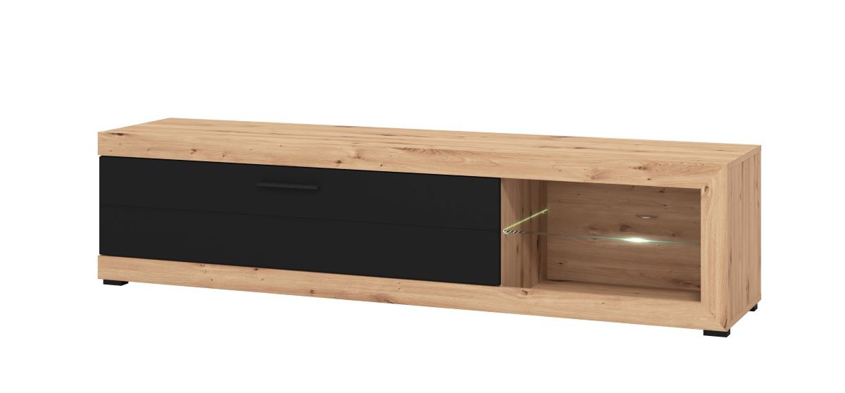 Televízny stolík ronja 180cm - dub artisan/čierna.

 

Rozmery televízneho stolíku Ronja sú 181x43,5x41,5cm (š, v, h)

 

V súvisiacich produktoch nájdete ďalšie varianty tv stolíkov Ronja.