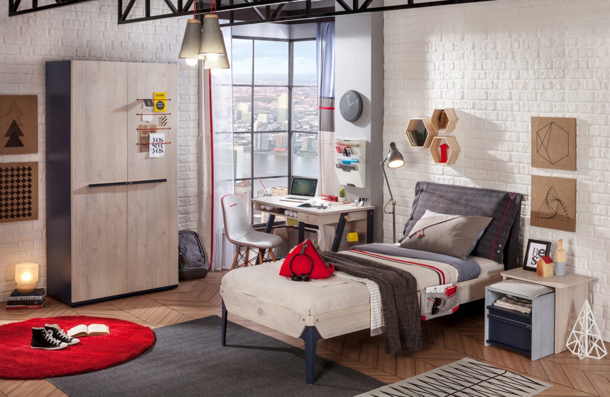 Dvojdverová šatníková skriňa lincoln - dub/tmavo modrá.

 

Úložný priestor je tvorený šatníkovou tyčí, na ktorú pomocou ramienok zavesíte oblečenie.

 


Do voľného priestoru skrine je možné dokúpiť malý regál Lincoln, ktorý rozšíri úložisko skrine.

 

Skriňa je zhotovená v dekore dub a v tmavo modrej farbe.

 

Všetok nábytok patriaci do kolekcie Lincoln nájdete nižšie v súvisiacich produktoch.