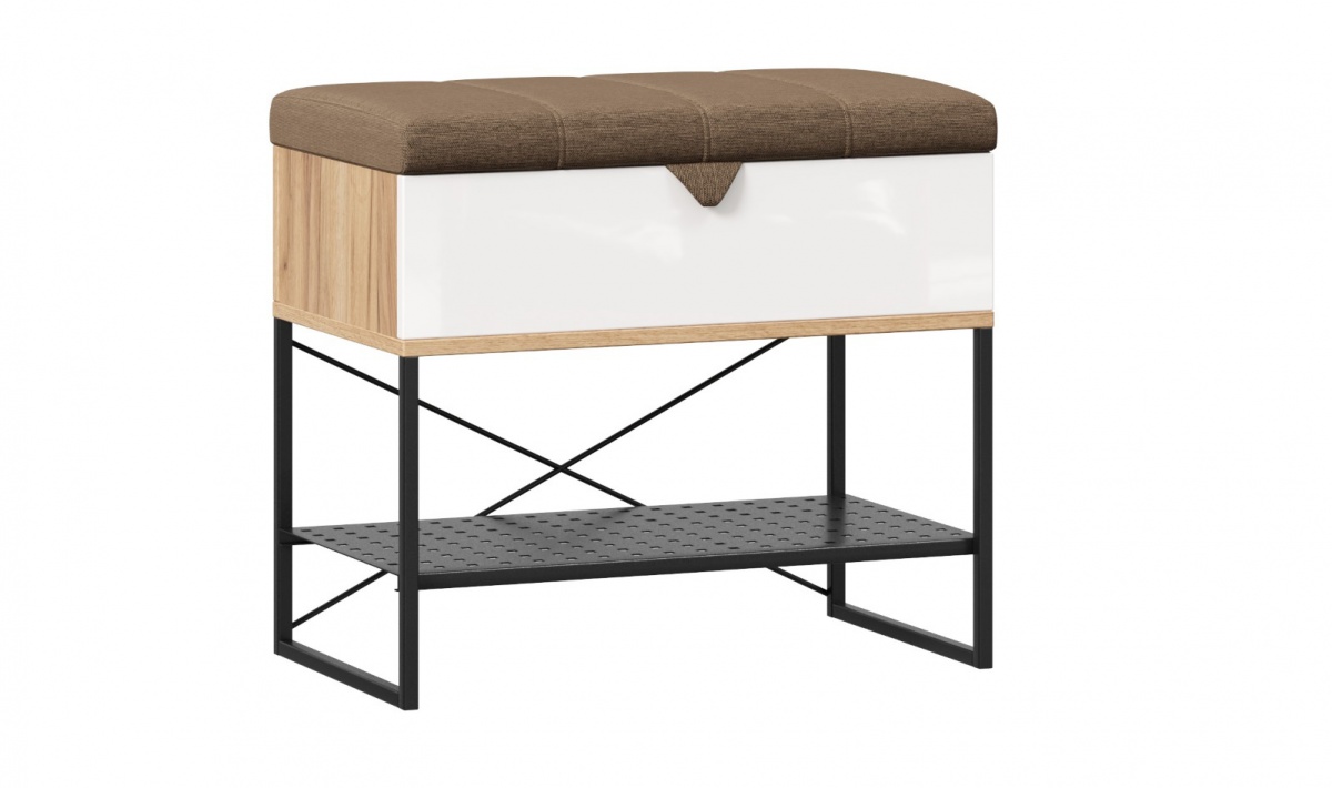 Lavica markus - biely lesk/dub zlatý.

 

Lavica Markus je praktickým prvkom v predsieni.

 

Materiál pre výrobu je lamino, ktorého výhodou je ľahká údržba a dobrá odolnosť proti mechanickému poškodeniu. Rozmery lavice Markus sú 52,2x60x35cm (v, š, h) a je dodávaná v demonte.

 

Všetok nábytok patriaci do kolekcie Markus nájdete nižšie v súvisiacich produktoch.