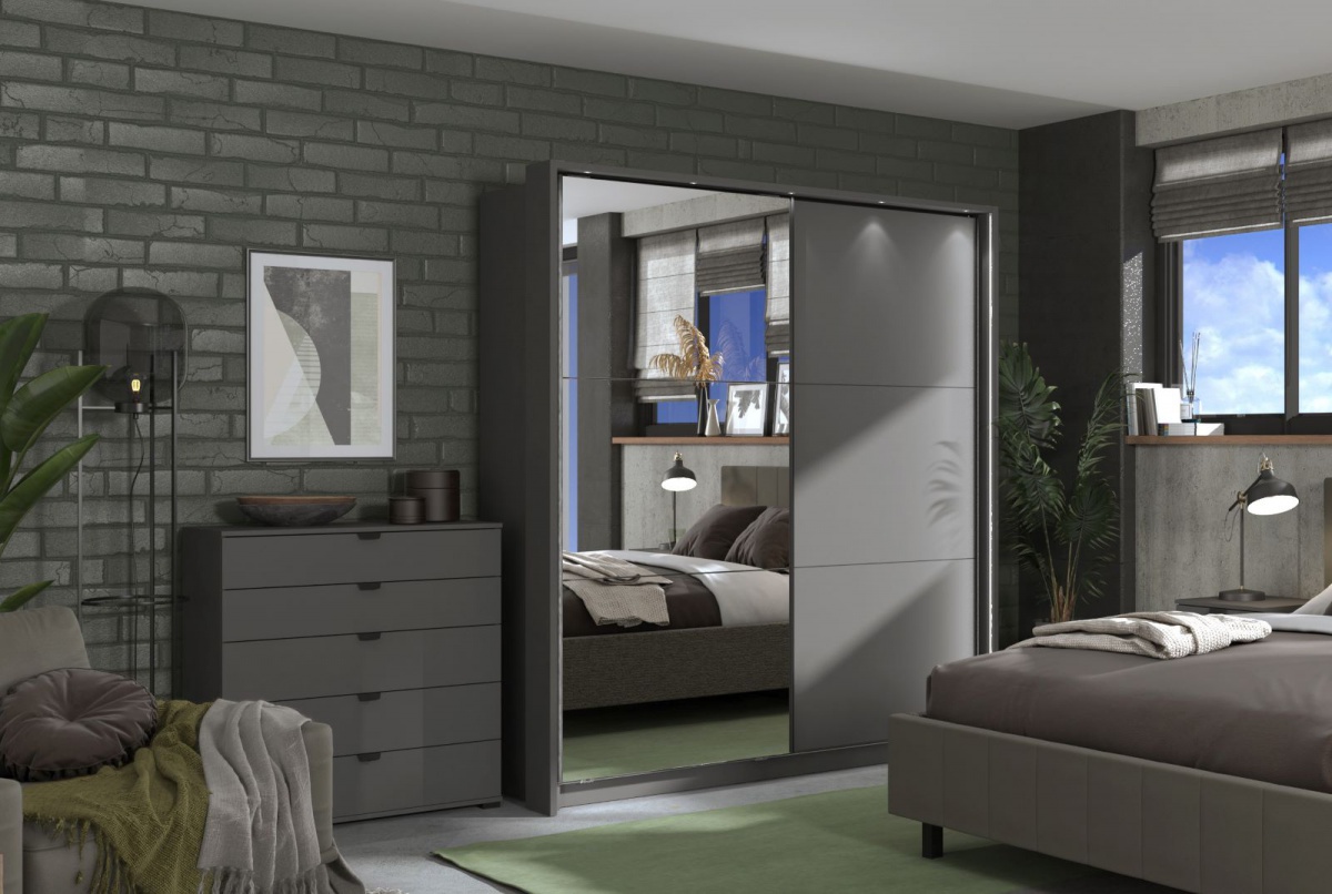 Posuvná skriňa so zrkadlom a rámom s osvetlením catalina 180 - šedá.

 

Rozmery dvojdverové šatňové skrine Catalina s rámom sú 183x214x65,5cm (š, v, h).

 

Všetky varianty a doplňujúce tovar nájdete v súvisiacich produktoch.